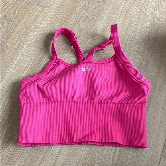 ALO Yoga | Tops | Alo Seamless Ribbed Favorite Bra Tank | Poshmark